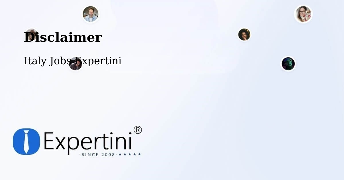 Disclaimer – Nuoro - Italy Jobs Expertini