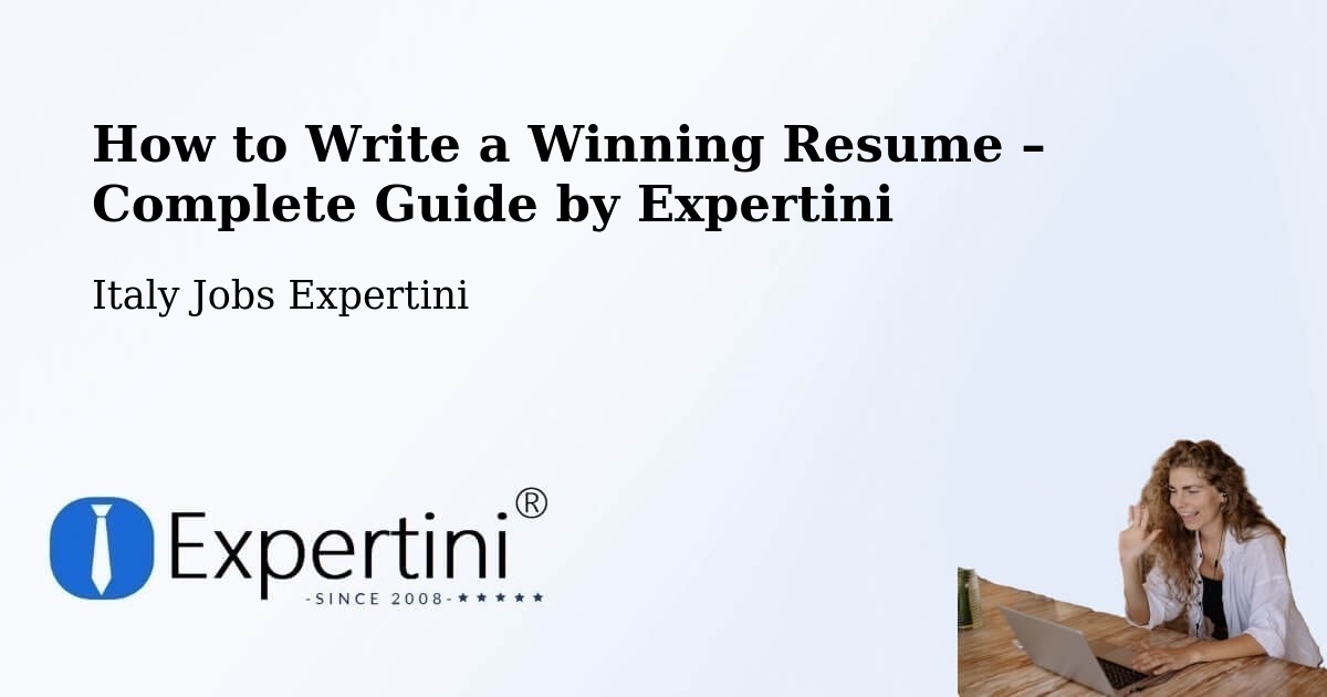 Resume Writing Guide for Job Seekers – Nuoro - Nuoro, Italy Jobs Expertini